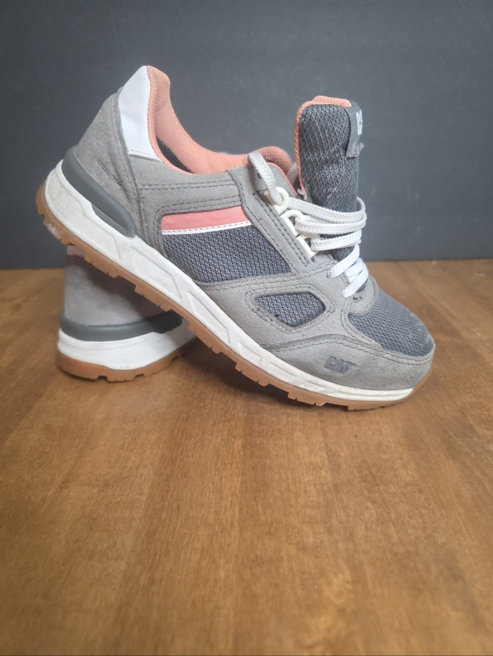 Caterpillar Gray and Pink Women's Athletic Sneakers
